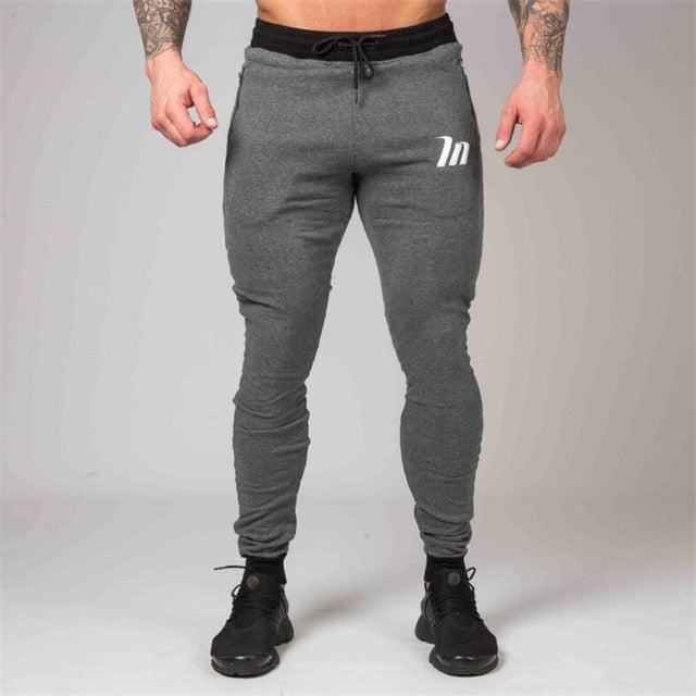 Men's Elastic Waist Fitness Jogger Sweatpants – Casual Training Pants