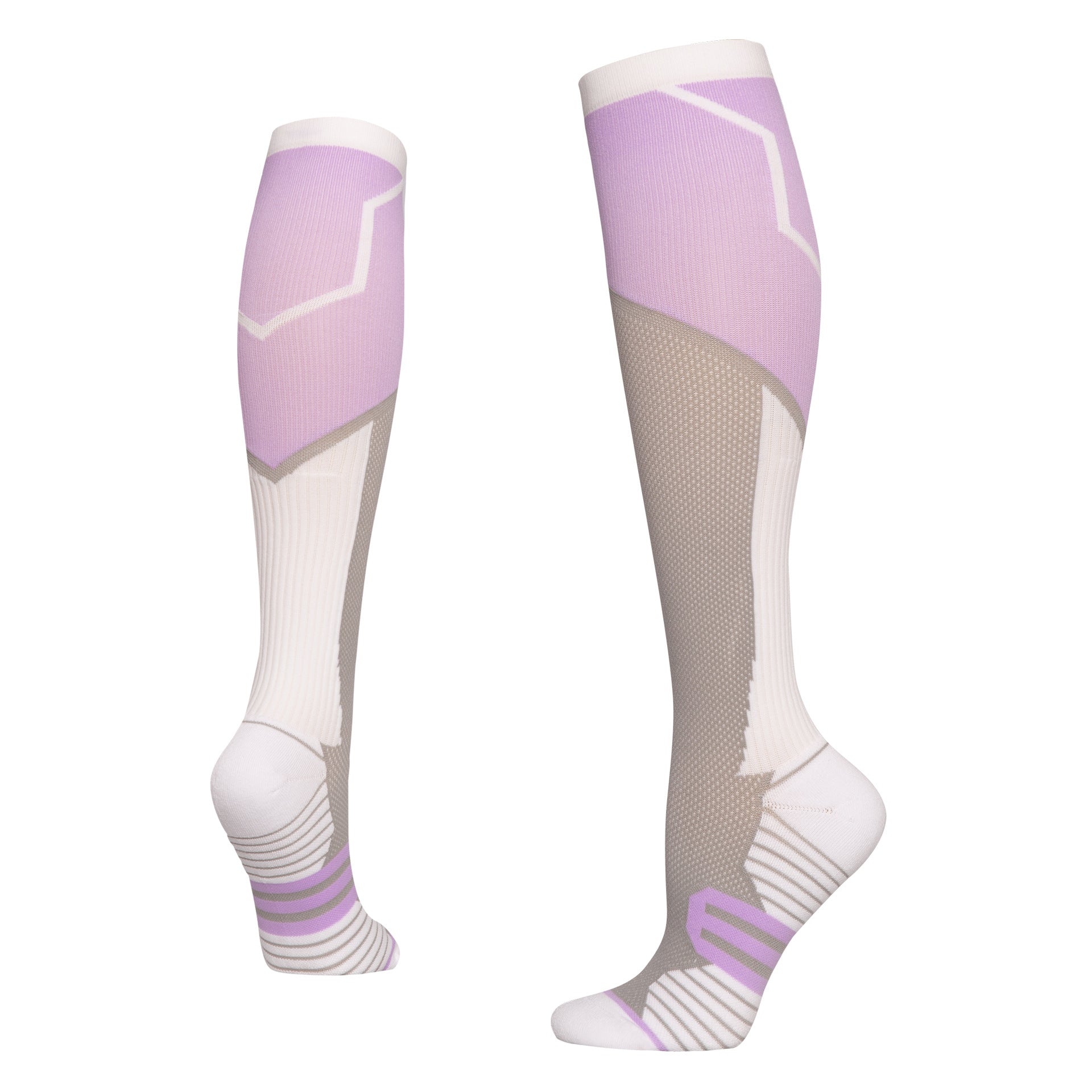 Women's Gradient Compression Socks – Long Tube Fitness & Skipping Rope Calf Socks