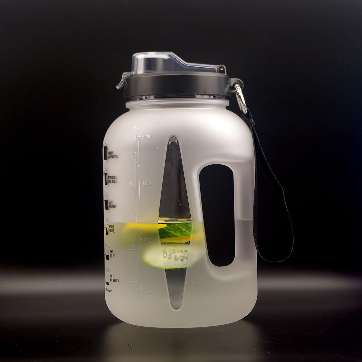 2.2L Frosted Gradient Sports Water Bottle – Fitness & Outdoor