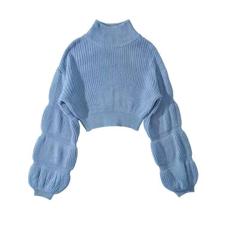 Slim Crop Pullover Sweater