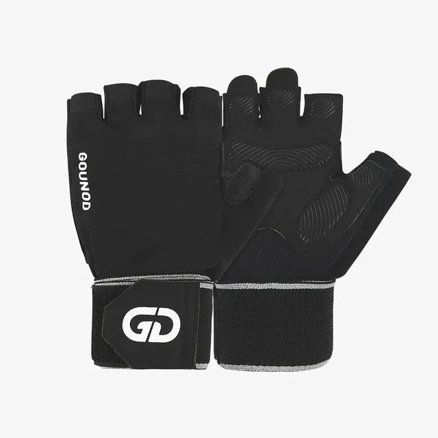Half Finger Fitness Gloves with Wrist Straps