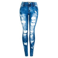 Women's Distressed Streetwear Denim Jeans