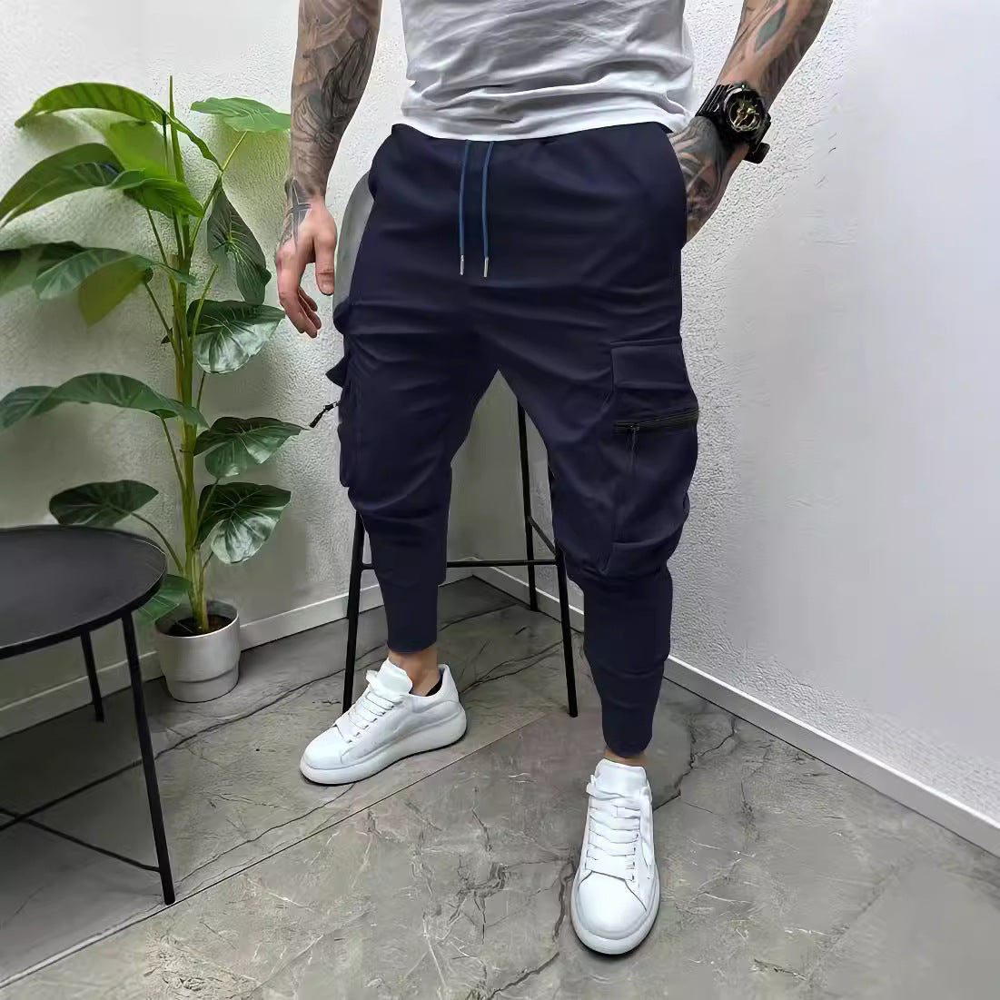 Men's Multi-Pocket Hip-Hop Slim Fit Cargo Pants