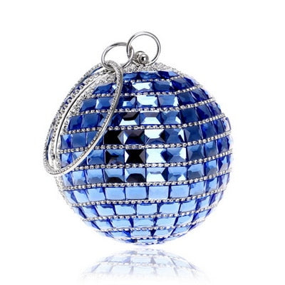 Crystal Ball Tassel Evening Clutch