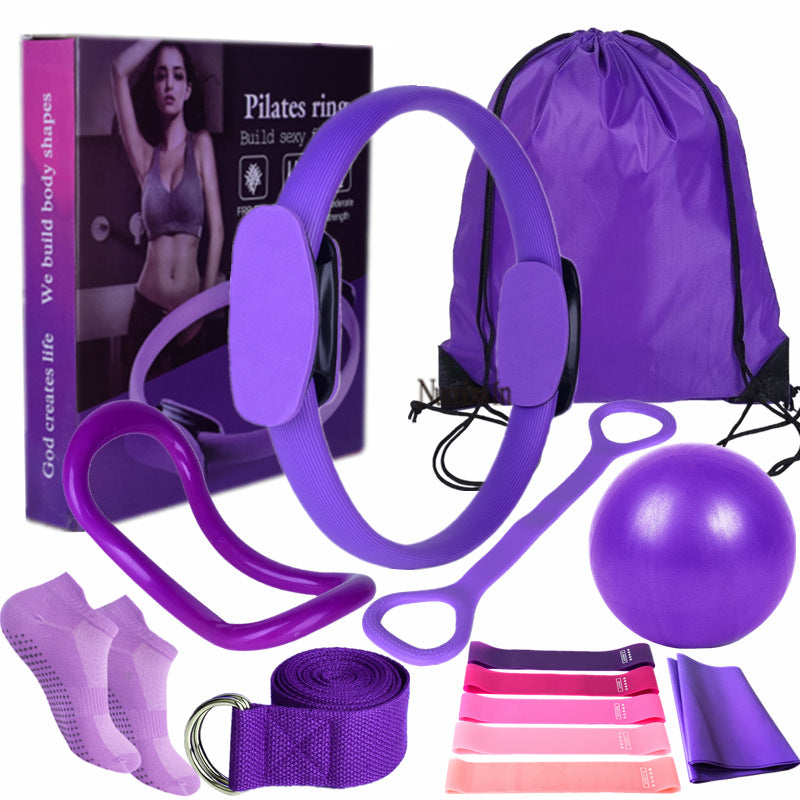 14-Piece Pilates & Pelvic Floor Training Set – Yoga Magic Ring Home Gym Kit