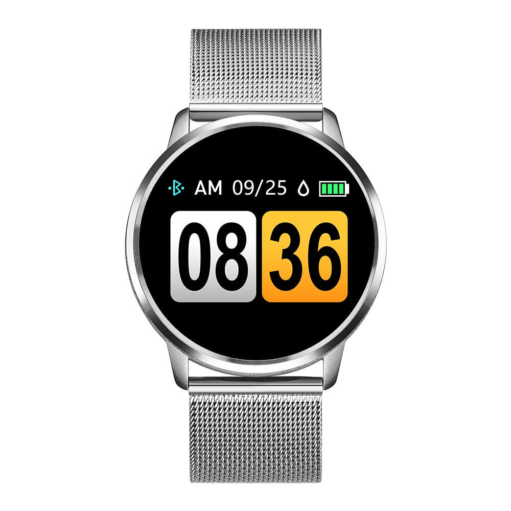 RUNDOING Q8 Smart Watch – OLED Fitness Tracker for Women