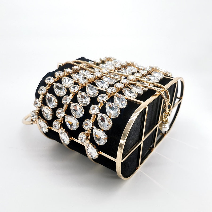 Luxury Crystal Diamond Evening Clutch