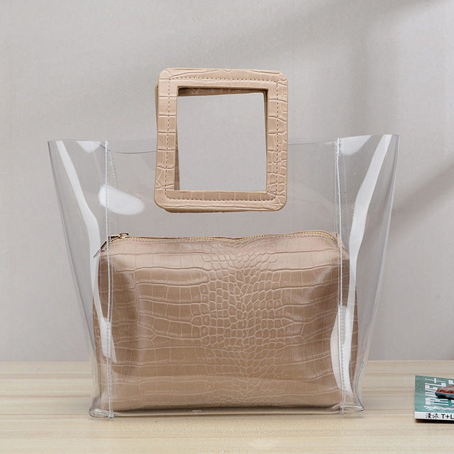 Transparent Beach Tote Bag