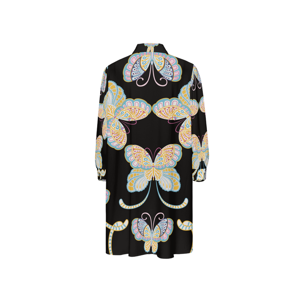 Silky High-Low Long-Sleeve Shirt