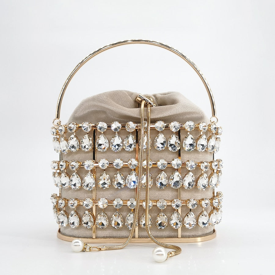 Luxury Crystal Diamond Evening Clutch