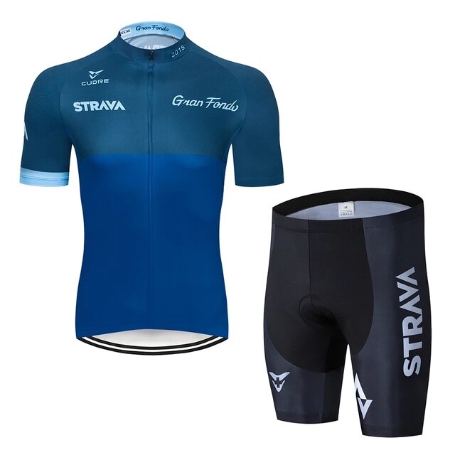 Men's Pro Team Cycling Jersey & Bib Shorts Set