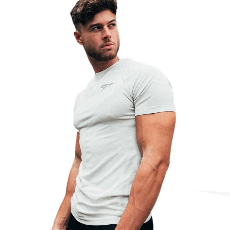 Men's Slim Fit Quick-Dry Short-Sleeve Sports T-Shirt