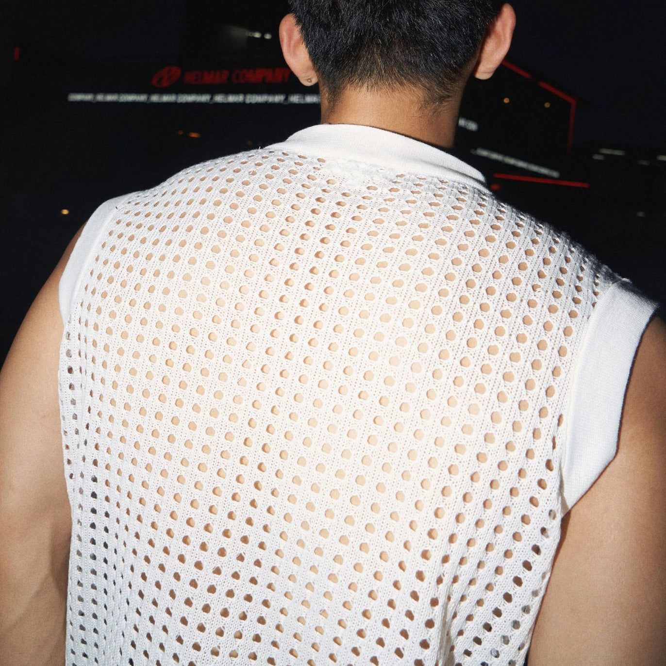 Men's Sleeveless Mesh Fitness Camisole Top