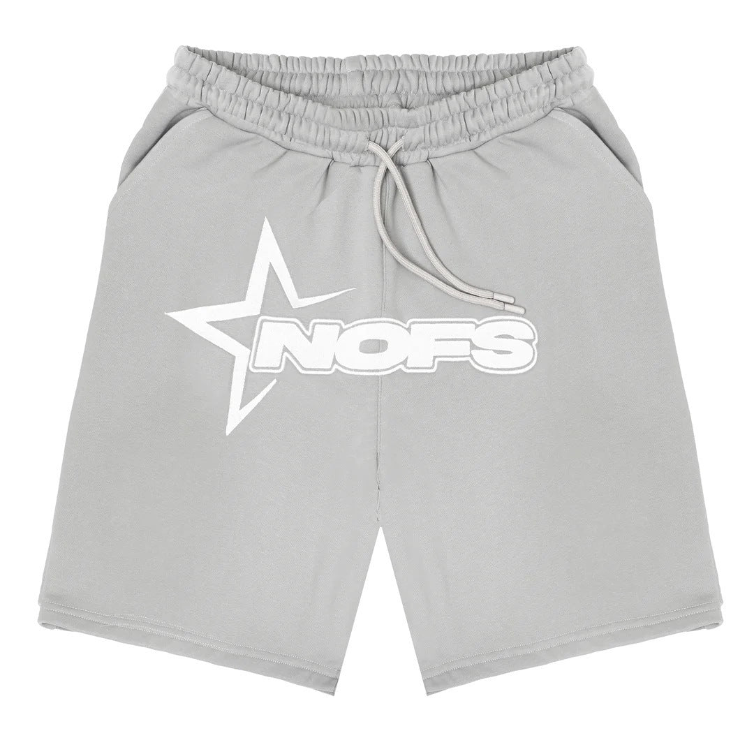 Men's Street Hip Hop Letter Print T-Shirt & Shorts Set