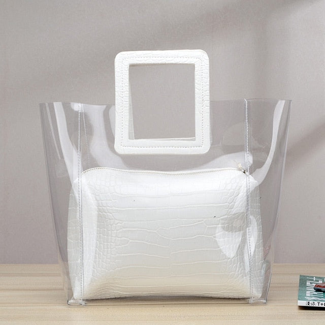 Transparent Beach Tote Bag