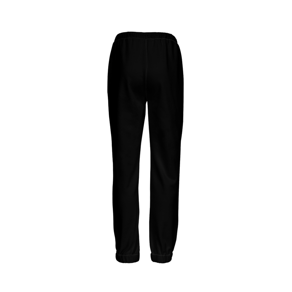 Unisex Cotton-Feel Casual Fit Jogger Pants – Black/Blue