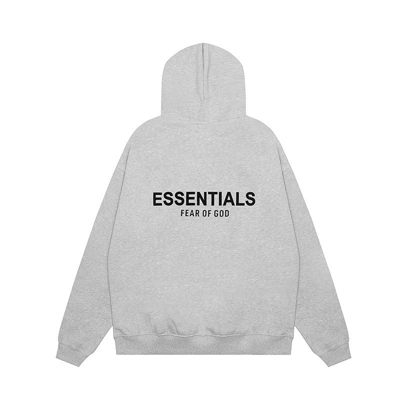 Flocked Logo Oversized Hoodie