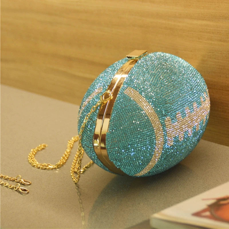 Women's Rhinestone Geometric Clutch Purse – Evening Bag