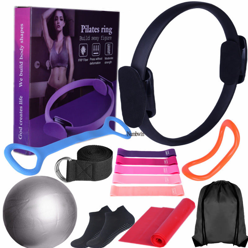 14-Piece Pilates & Pelvic Floor Training Set – Yoga Magic Ring Home Gym Kit