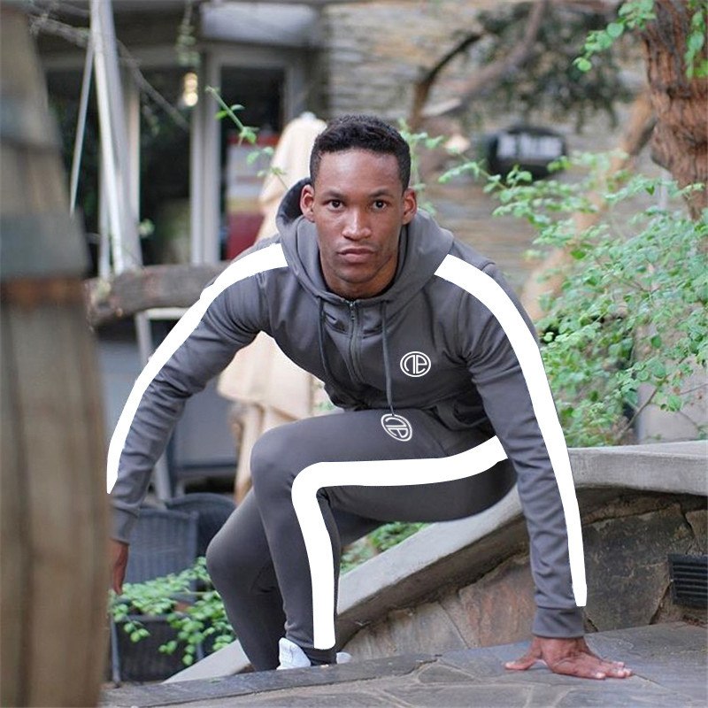 Men's Cotton Sport Tracksuit Set – Hoodie & Jogger Pants