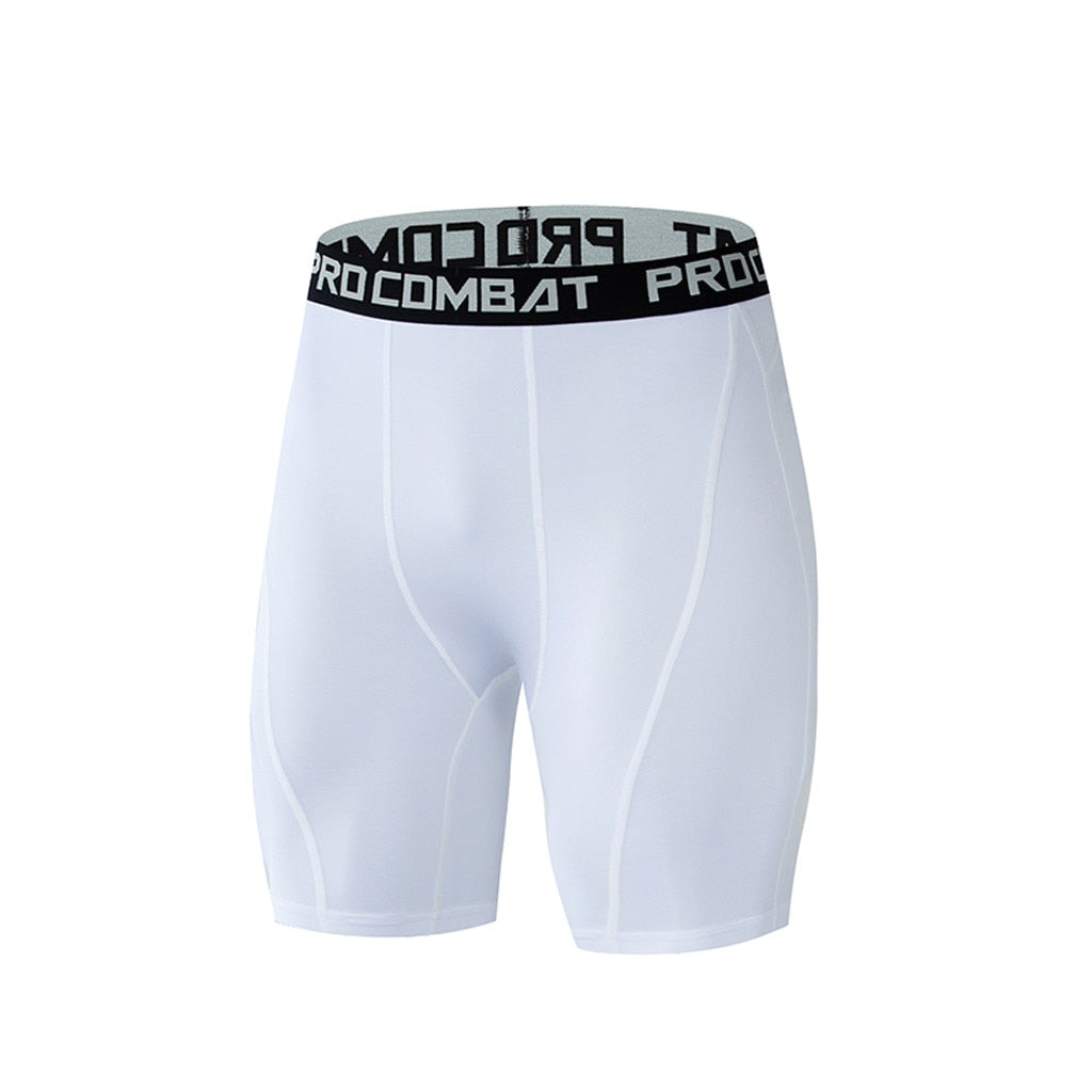 Men's Compression Bodybuilding Gym Shorts – Elastic Tight Fit