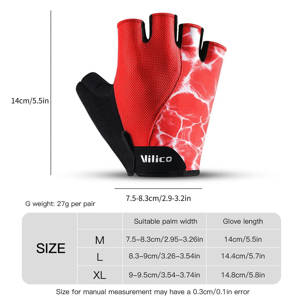 Half Finger Cycling & Fitness Gloves – Anti-Slip Shock-Absorbing Sports Gloves