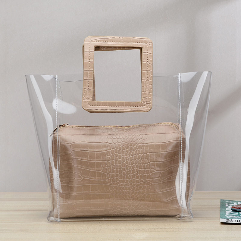 Transparent Beach Tote Bag