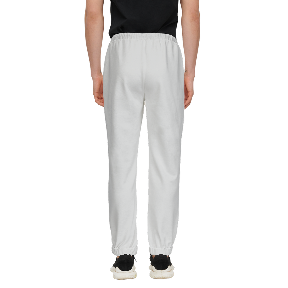 Unisex Cotton-Feel Casual Fit Jogger Pants – Grey/Black