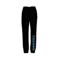 Unisex Cotton-Feel Casual Fit Jogger Pants – Black/Blue