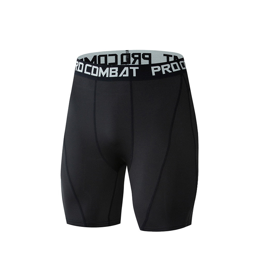 Men's Compression Bodybuilding Gym Shorts – Elastic Tight Fit
