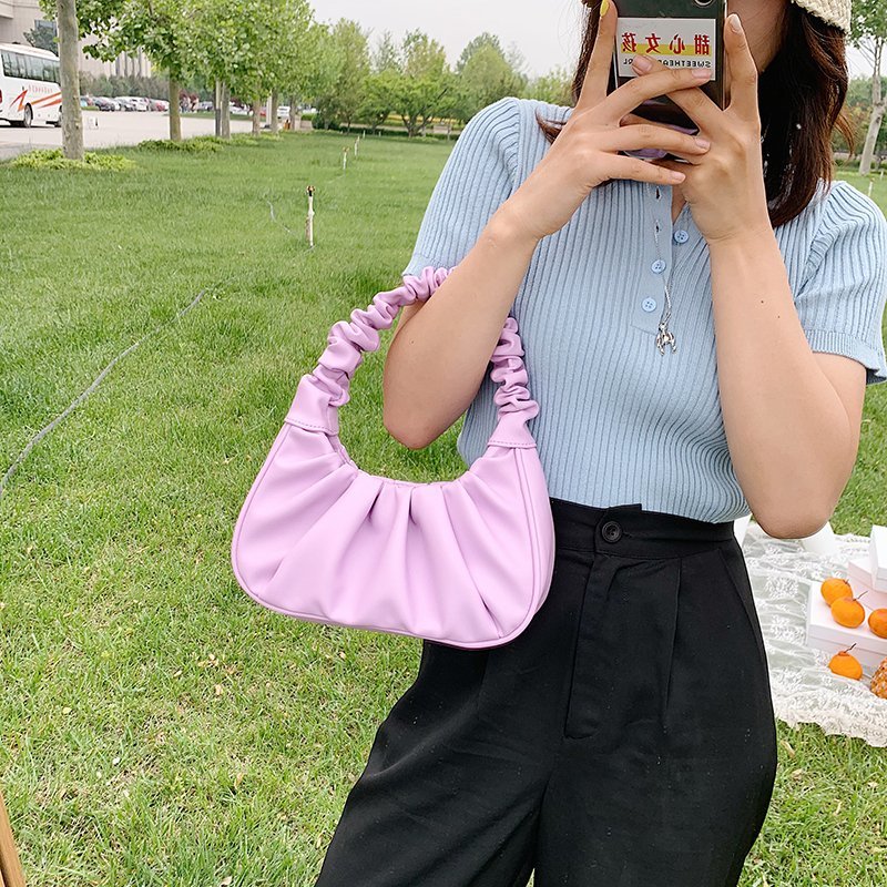 Candy Color Hobo Tote Bag