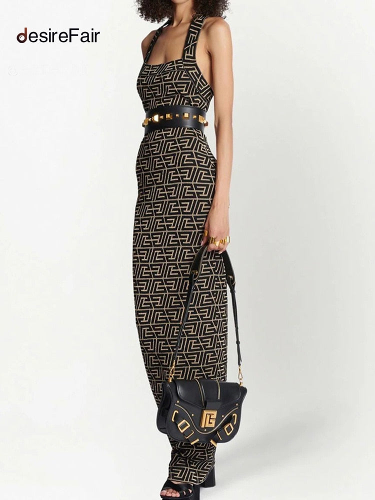 Women's Sleeveless Square Neck Smocked Slim Dress