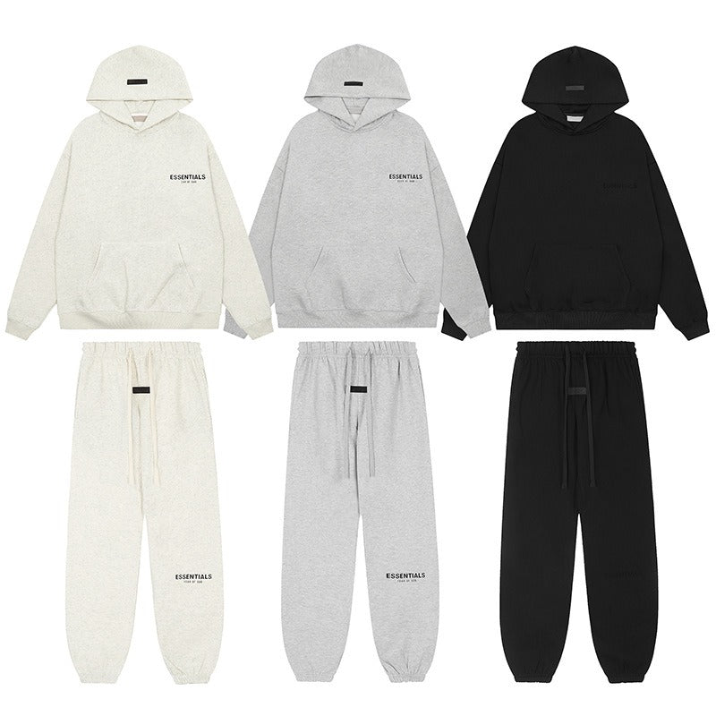 Flocked Logo Oversized Hoodie