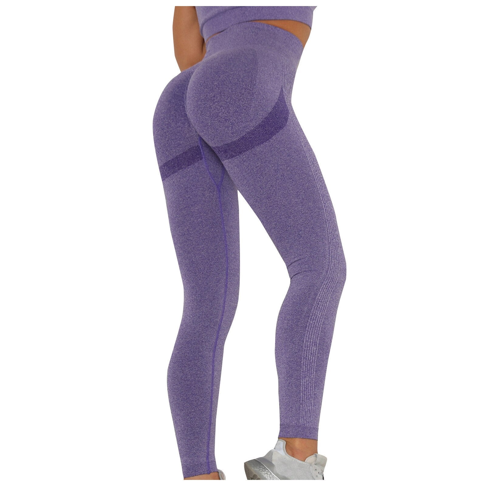 Women's High-Waist Push-Up Seamless Bubble Butt Leggings