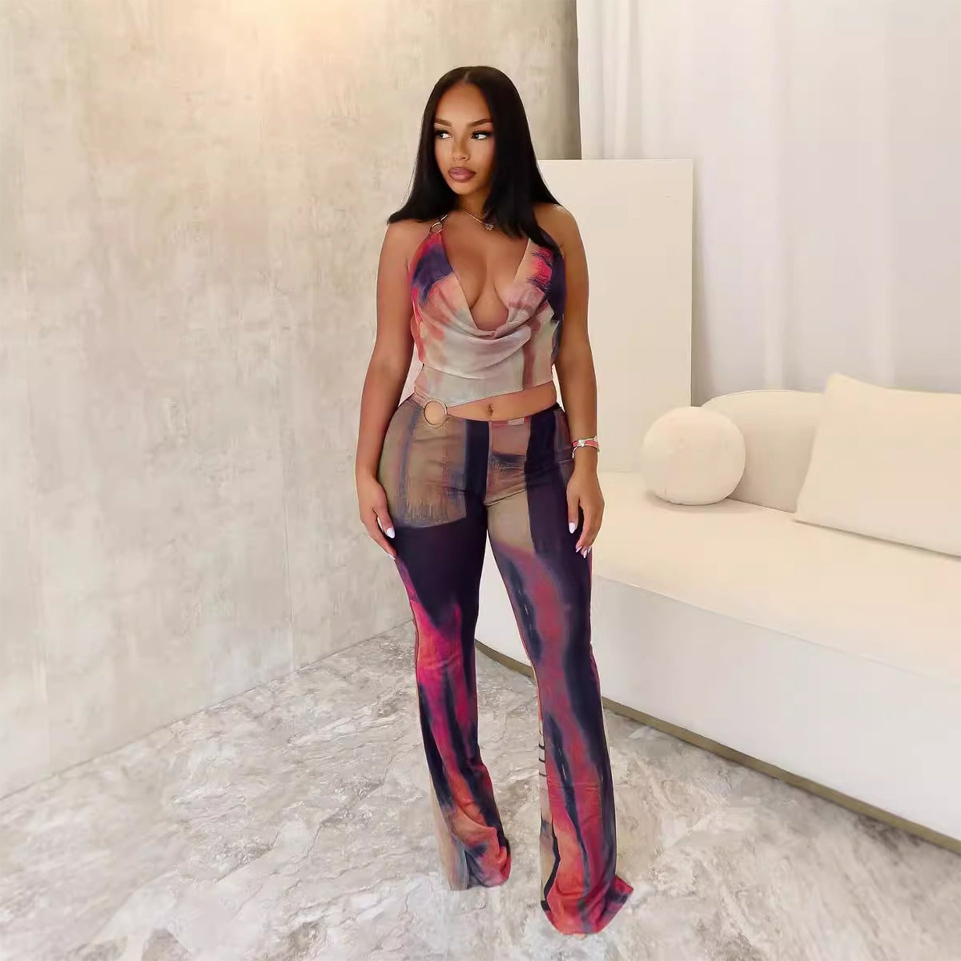 Women's Sleeveless Wide-Leg Loose Fit Jumpsuit