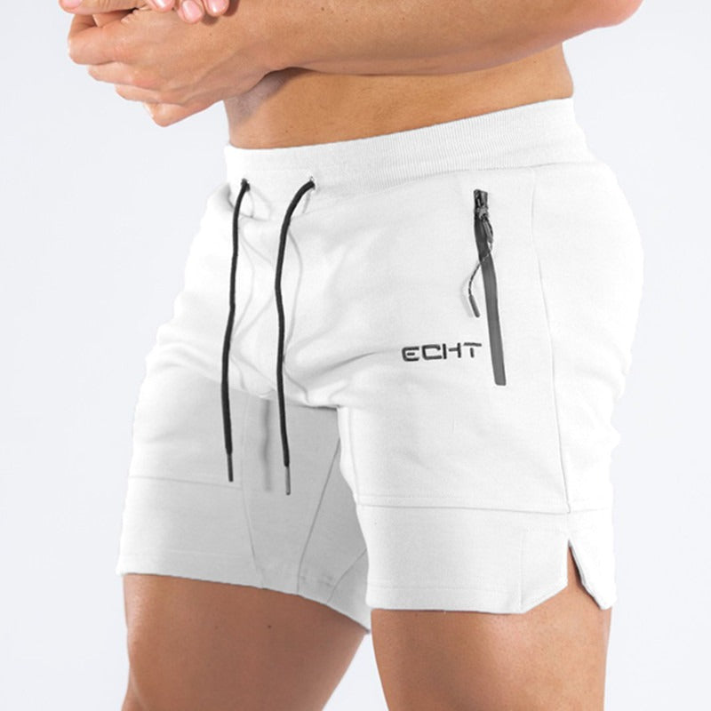 Men's Running Zipper Pocket Shorts — Mesh Breathable Fitness Training & Beach Shorts