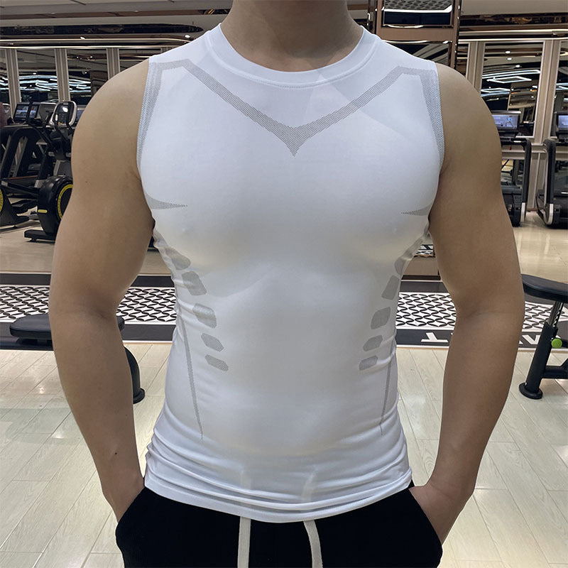 Men's Quick-Dry Sleeveless Running Vest — Breathable Fitness Tank Top