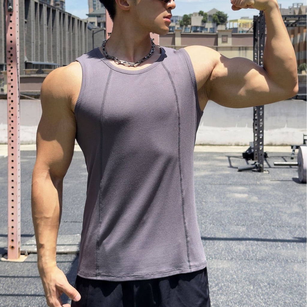 Men's Breathable Loose Muscle Vest — Fitness Training Tank Top