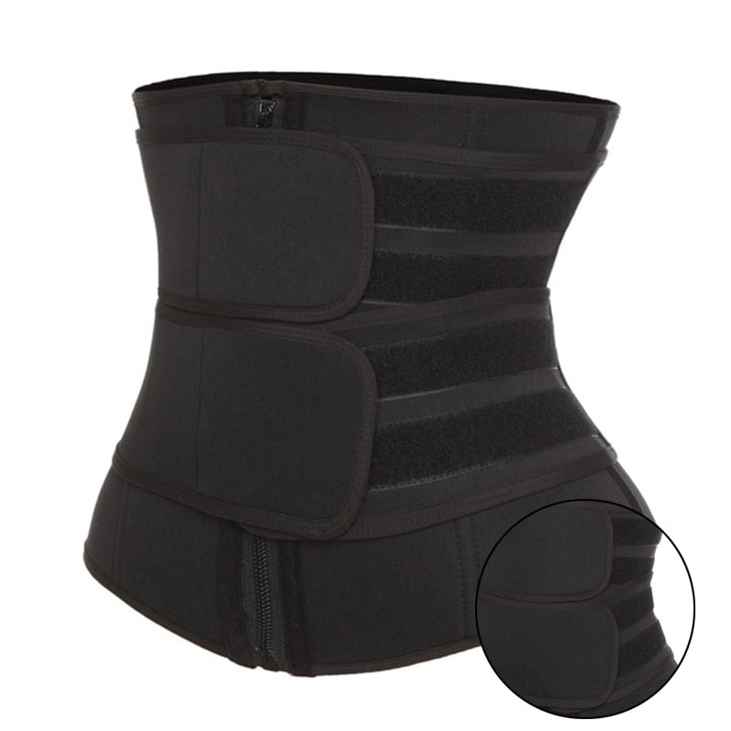 Neoprene Sauna Waist Trainer Corset – Sweat Belt for Women, Weight Loss & Workout