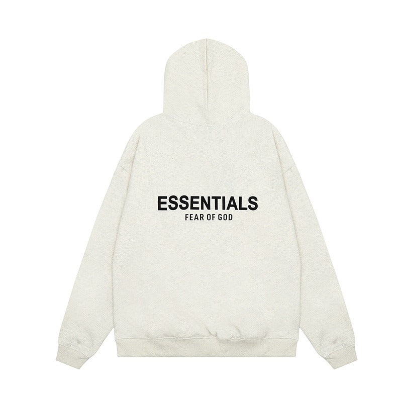 Flocked Logo Oversized Hoodie