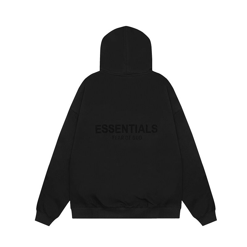 Flocked Logo Oversized Hoodie
