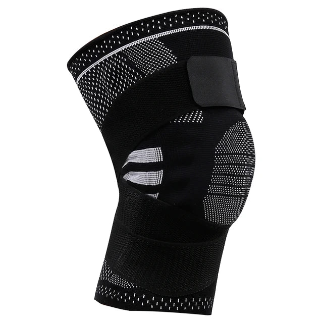 Professional Knee Brace with Detachable Elastic Belt & Silica Gel Pad – S/M/L/XL