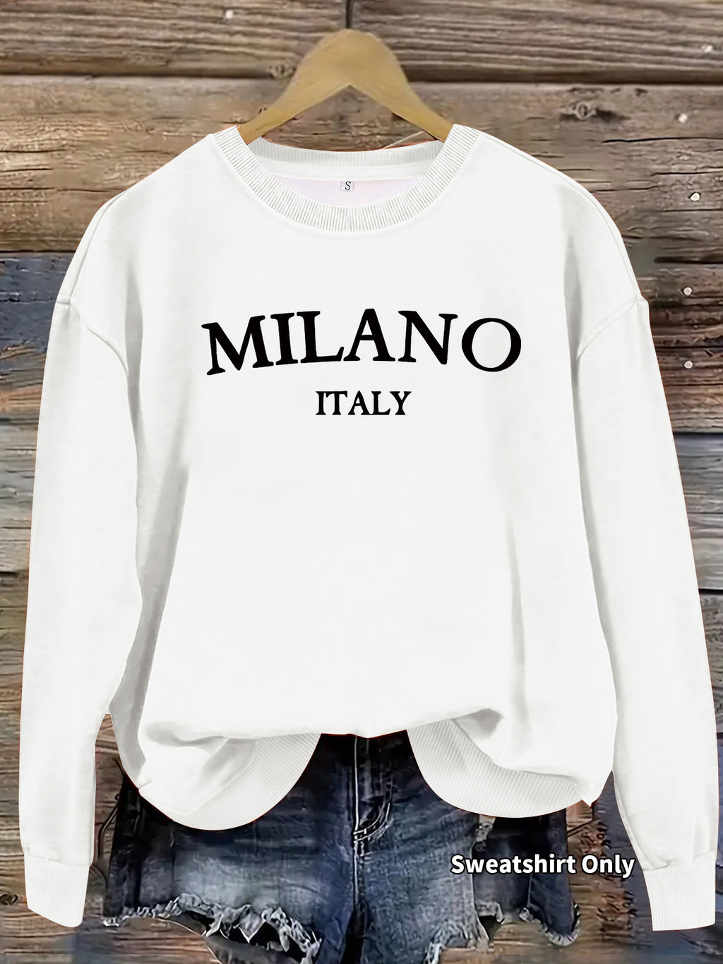 Women's Milano Print Long-Sleeve Sweatshirt