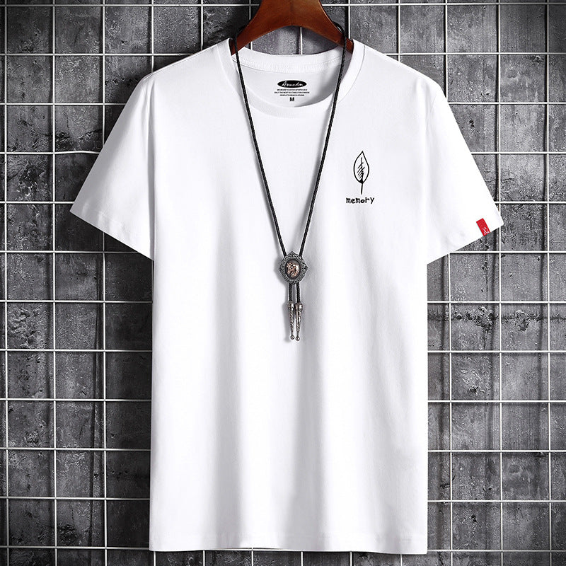 Men's Oversized Leaf Print Graphic T-Shirt – Cotton Casual Tee S–6XL