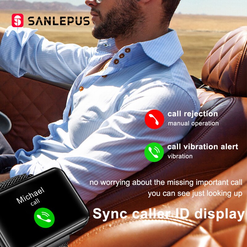 SANLEPUS Smart Watch + Wireless Earbuds – 2-in-1 Fitness Bracelet
