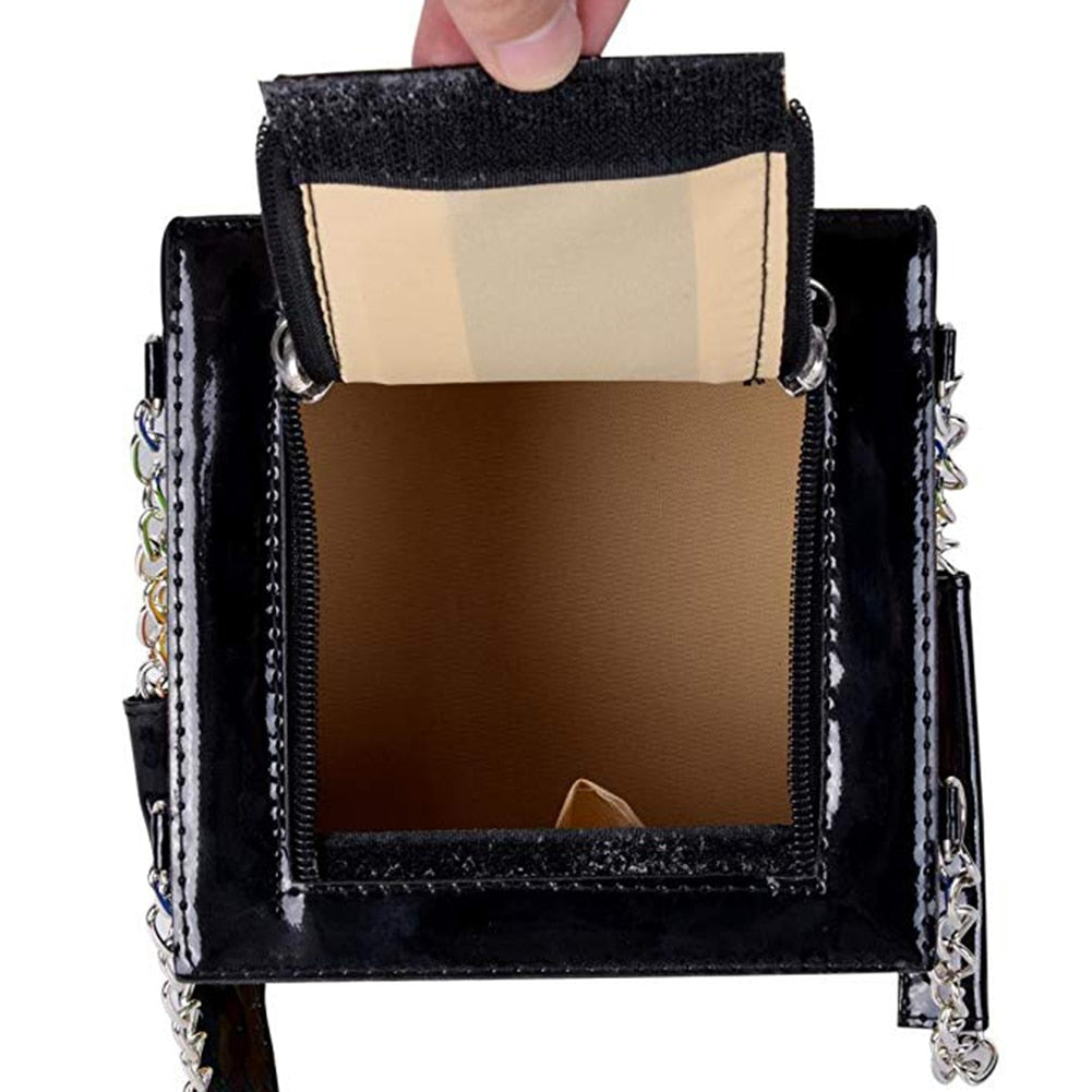 Cubic Box Chain Tote Bag
