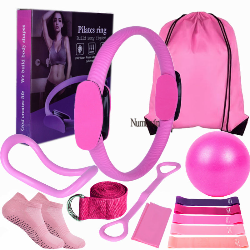 14-Piece Pilates & Pelvic Floor Training Set – Yoga Magic Ring Home Gym Kit