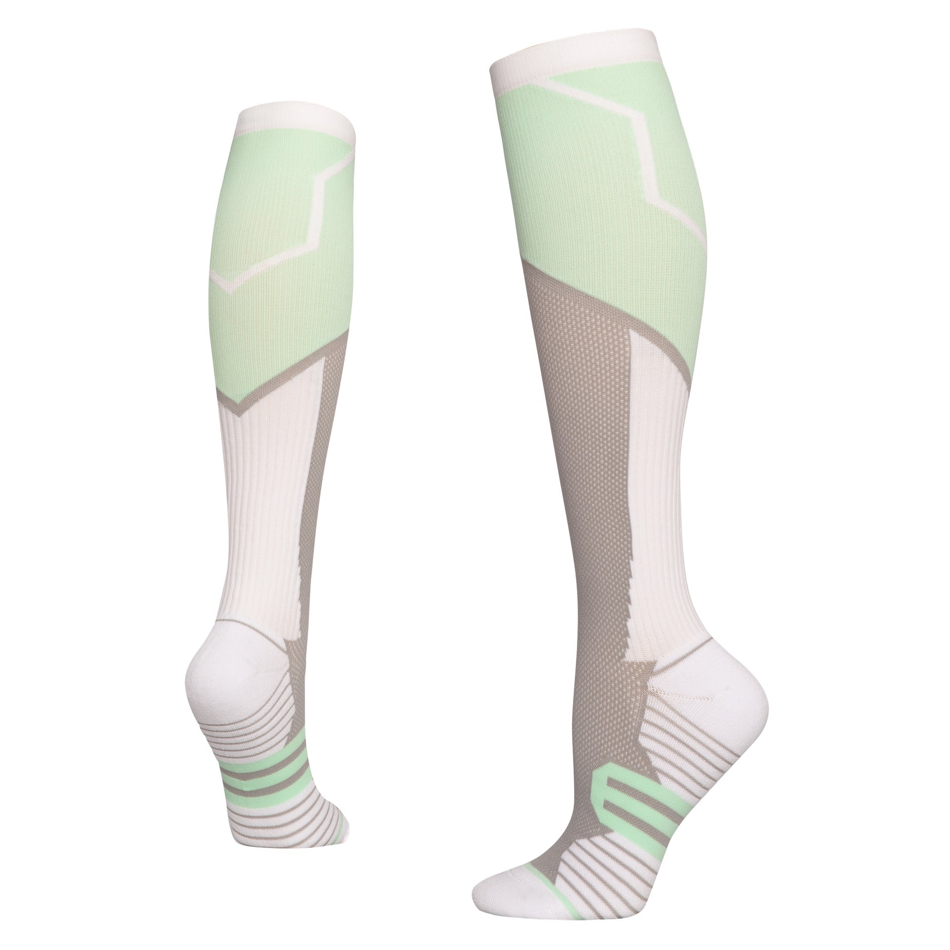 Women's Gradient Compression Socks – Long Tube Fitness & Skipping Rope Calf Socks