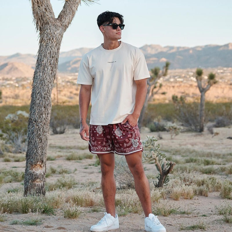 Men's Quick-Dry Running Fitness Basketball Shorts