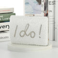 "I Do" Bridal Pearl Clutch